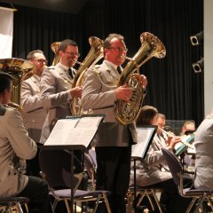 Die Tenorhörner als ein Teil des Klangkörpers von dem Heeresmusikkorps Kassel.