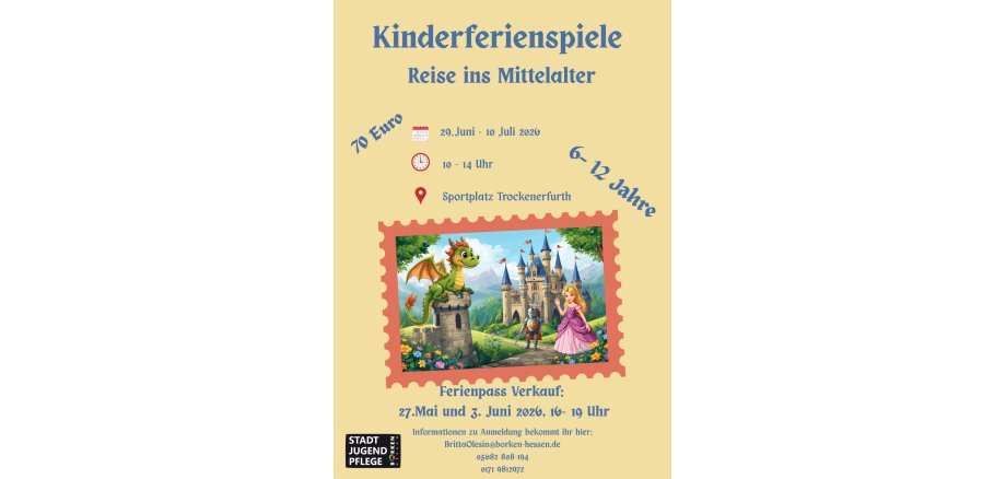 Poster - Ferienspiele Mittelalter - 1